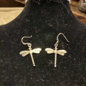 Sterling  Silver Dragonfly  Earrings